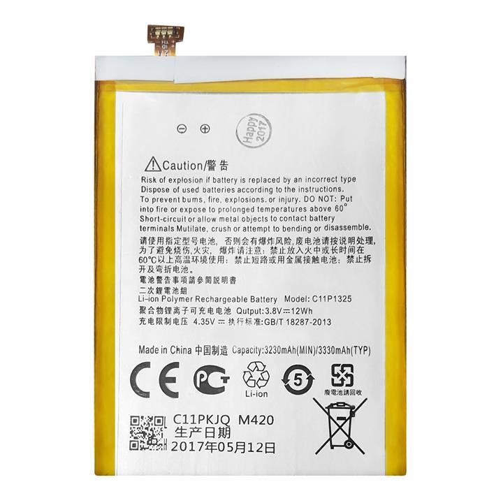 باتری موبایل مدل C11P1325 با ظرفیت 3230mAh  برای ایسوس Zenfone 6 Asus C11P1325 3230mAh Cell Battery For Asus Zenfone 6